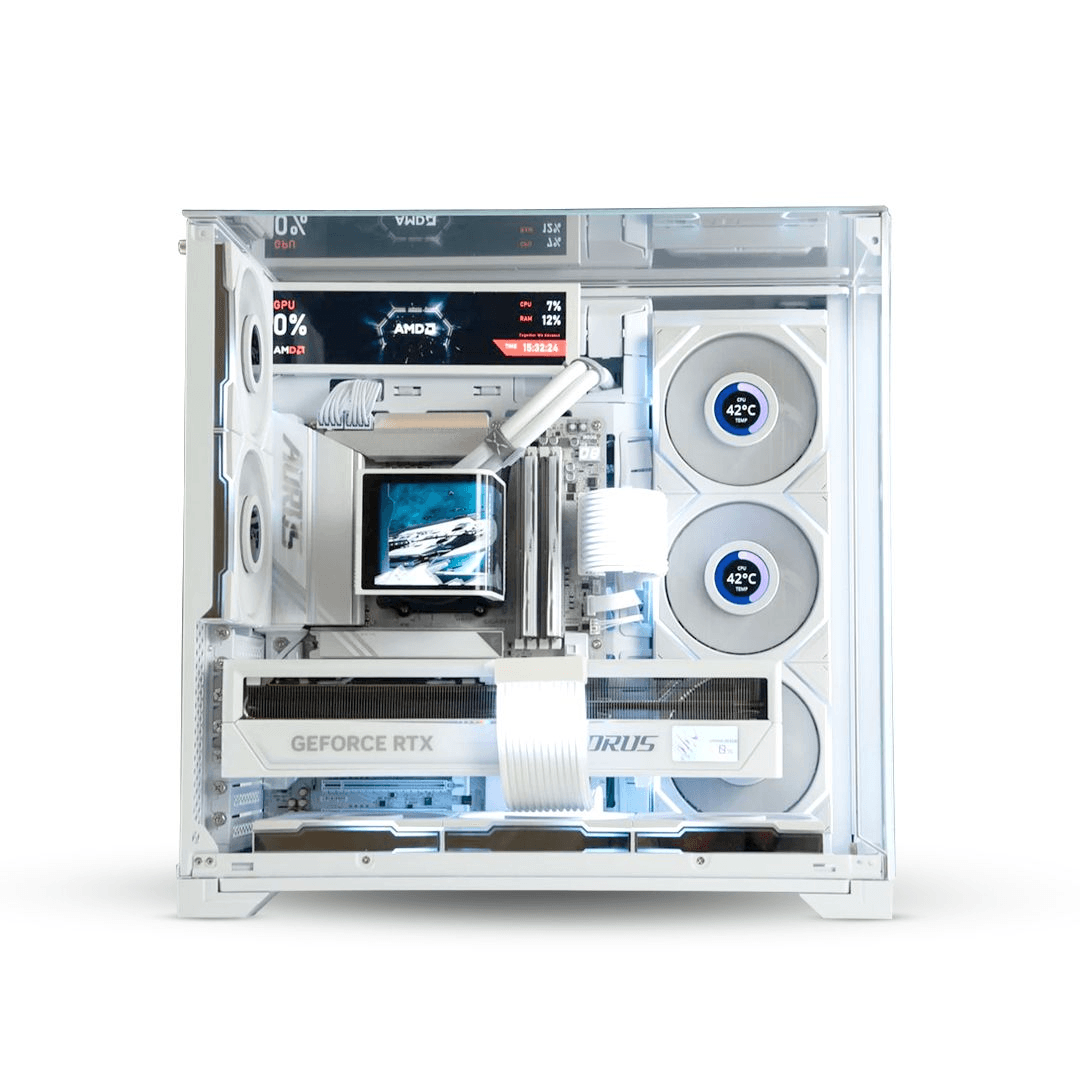 U-Case Frostfire Limited Edition Gaming PC White - Ryzen 7 9800X3D, 32GB RAM, 1TB SSD, RTX 5080, Windows 11 - Image 2