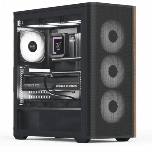 AeroCool D501A Black Wood