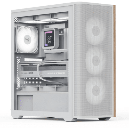 AeroCool D501A White Wood